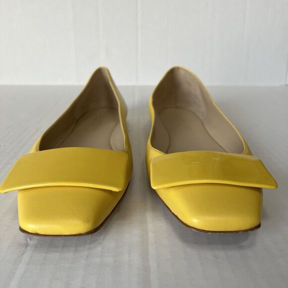 Bells & Becks Womens The Emma Yellow Square Toe Ballet Flats Slip On Casual 40.5 - Picture 8 of 16